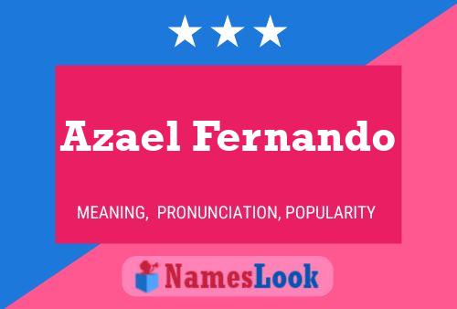 Azael Fernando 名字海报