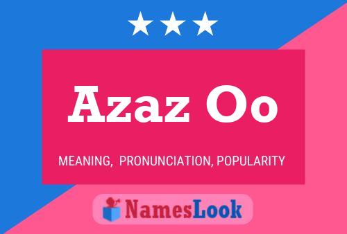 Azaz Oo 名字海报