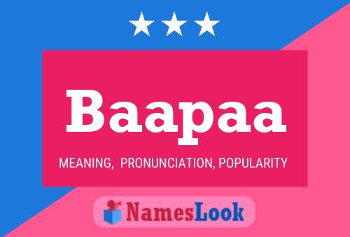 Baapaa 名字海报