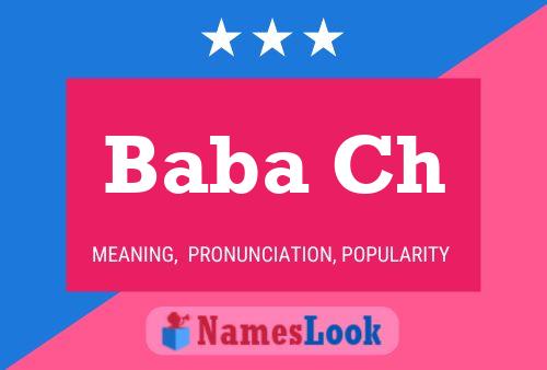 Baba Ch 名字海报