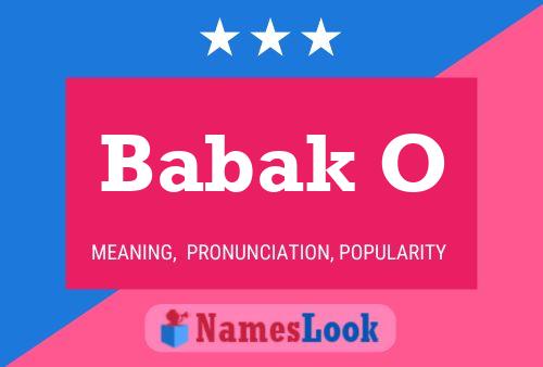 Babak O 名字海报