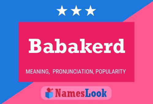 Babakerd 名字海报