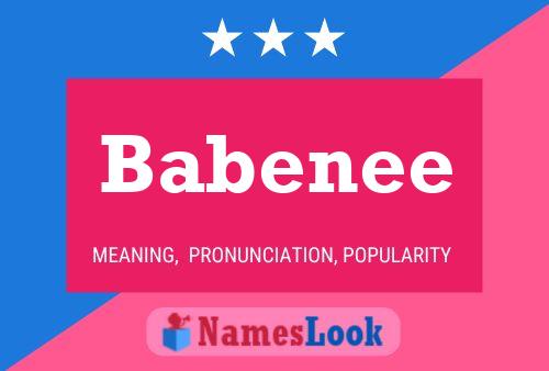 Babenee 名字海报