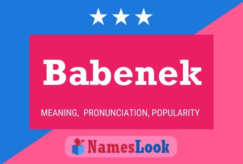 Babenek 名字海报