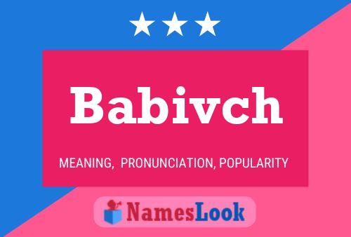 Babivch 名字海报