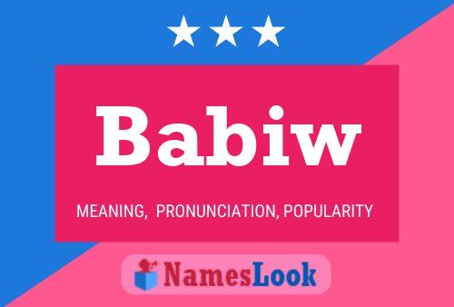 Babiw 名字海报