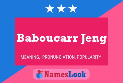 Baboucarr Jeng 名字海报