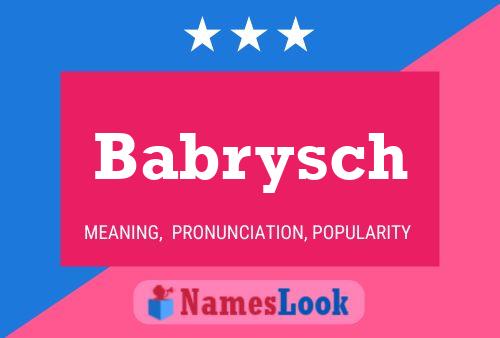 Babrysch 名字海报