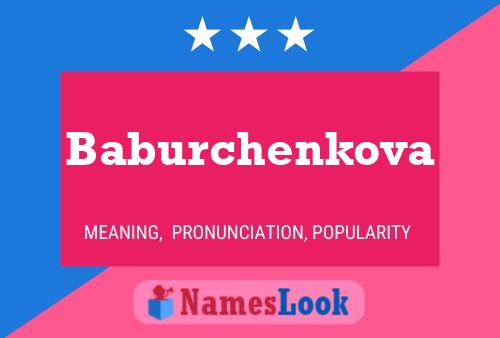 Baburchenkova 名字海报