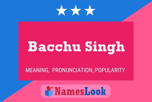 Bacchu Singh 名字海报