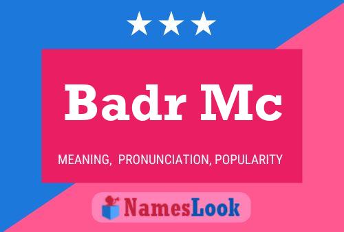 Badr Mc 名字海报