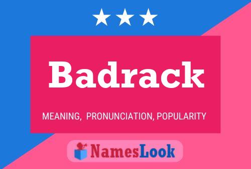 Badrack 名字海报