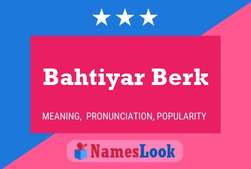 Bahtiyar Berk 名字海报