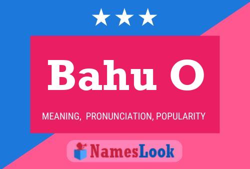 Bahu O 名字海报