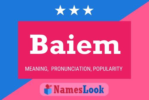 Baiem 名字海报