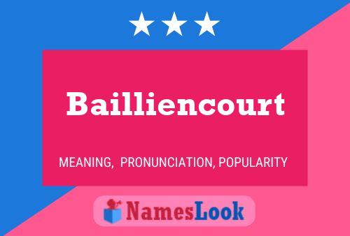 Bailliencourt 名字海报