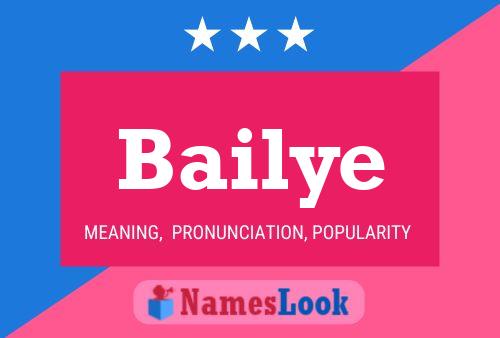 Bailye 名字海报