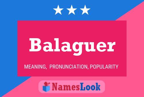 Balaguer 名字海报