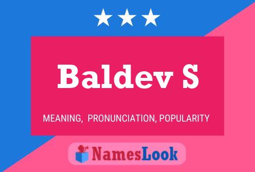 Baldev S 名字海报