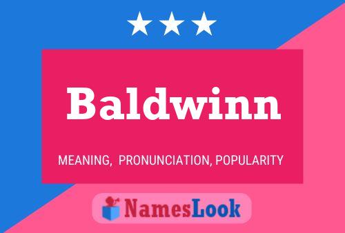 Baldwinn 名字海报