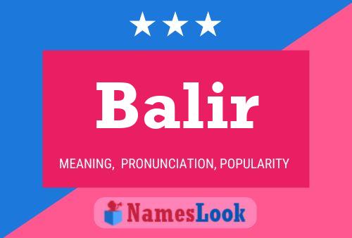 Balir 名字海报