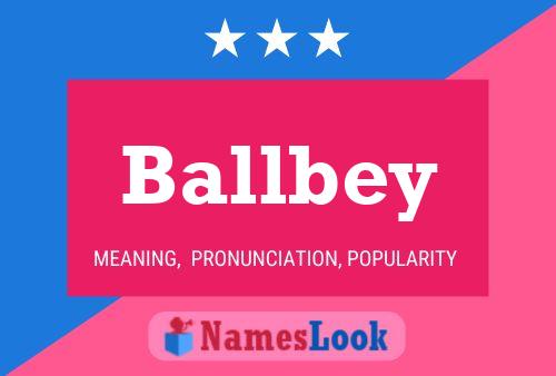 Ballbey 名字海报