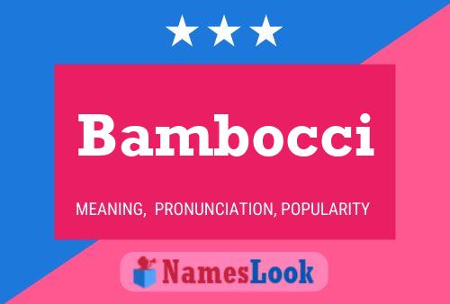 Bambocci 名字海报