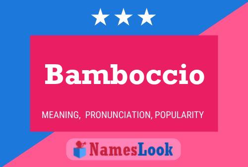 Bamboccio 名字海报