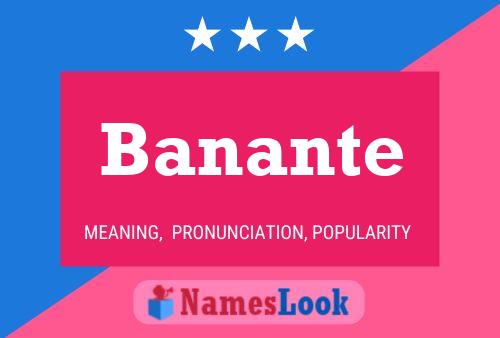 Banante 名字海报