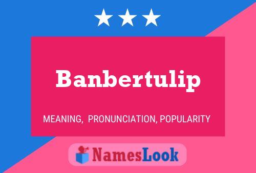 Banbertulip 名字海报