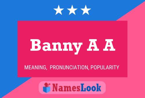 Banny A A 名字海报