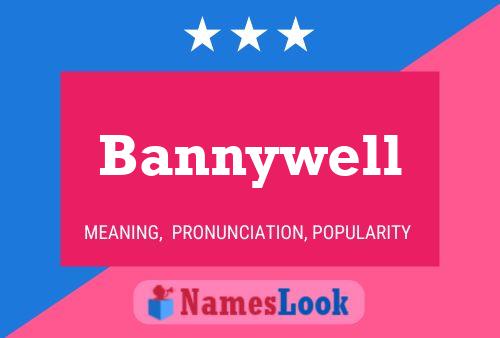 Bannywell 名字海报