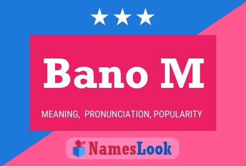 Bano M 名字海报