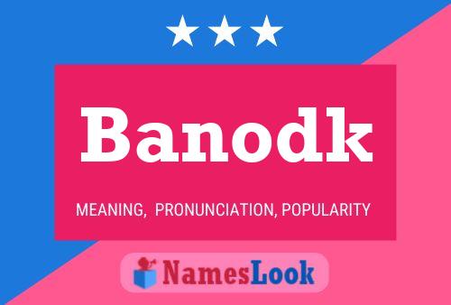 Banodk 名字海报