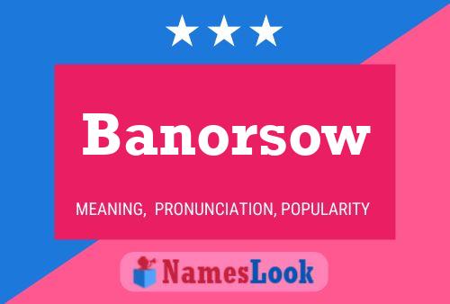 Banorsow 名字海报