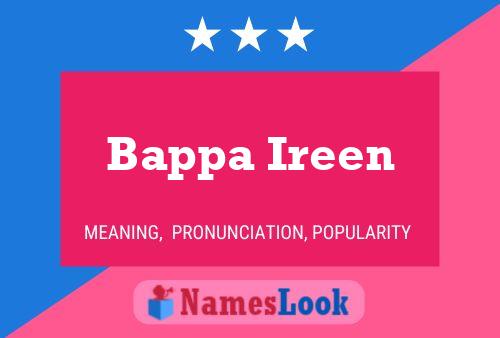 Bappa Ireen 名字海报