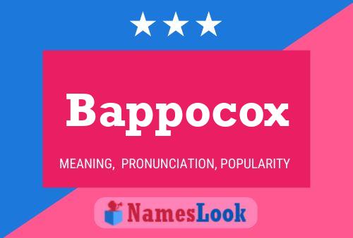 Bappocox 名字海报