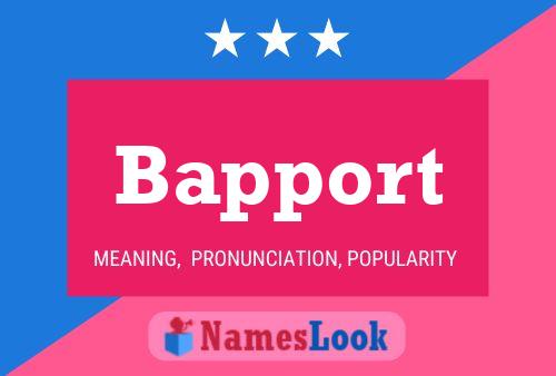 Bapport 名字海报