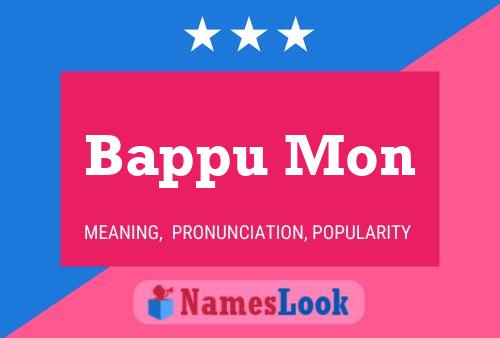 Bappu Mon 名字海报