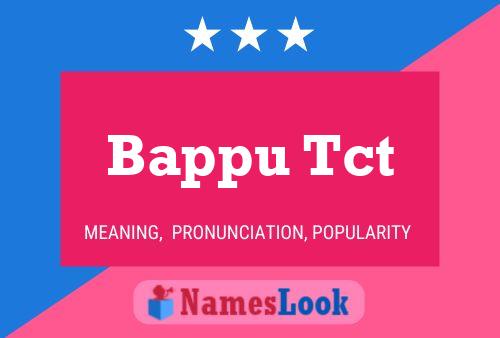 Bappu Tct 名字海报