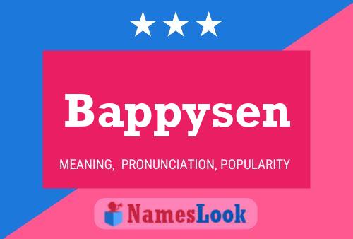 Bappysen 名字海报