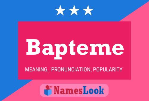 Bapteme 名字海报