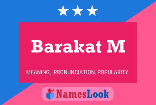 Barakat M 名字海报