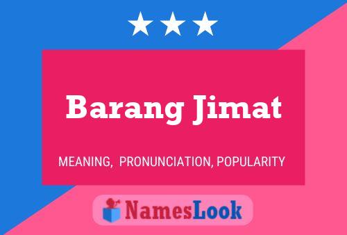 Barang Jimat 名字海报