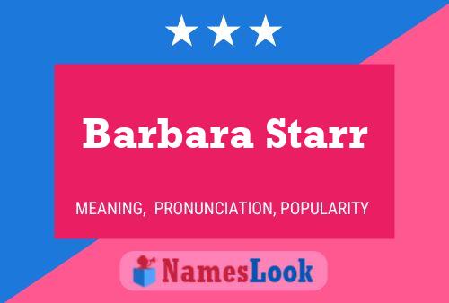 Barbara Starr 名字海报