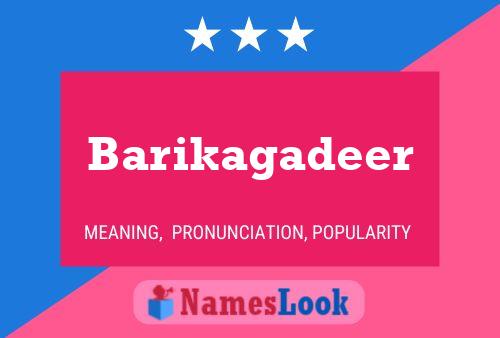 Barikagadeer 名字海报