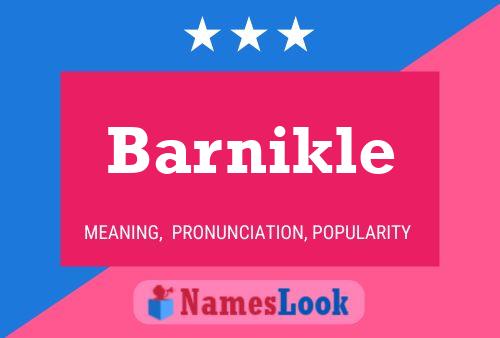 Barnikle 名字海报