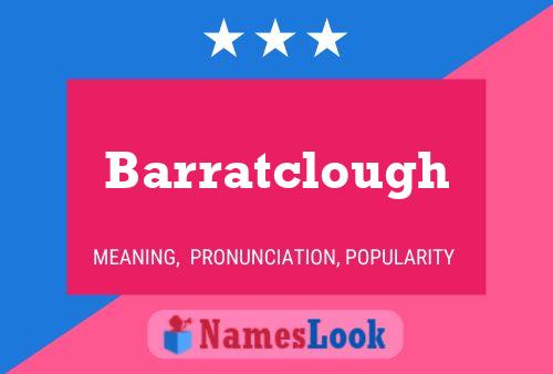 Barratclough 名字海报