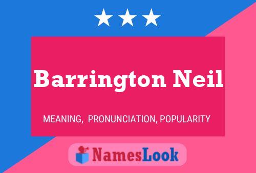 Barrington Neil 名字海报