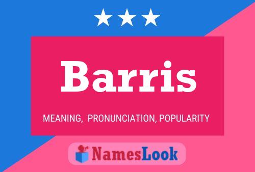 Barris 名字海报